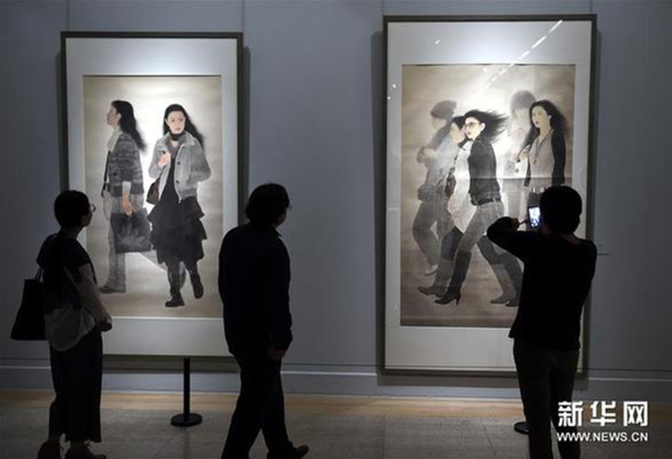 Beijing: Chinesische Nachwuchskünstler im Nationalmuseum