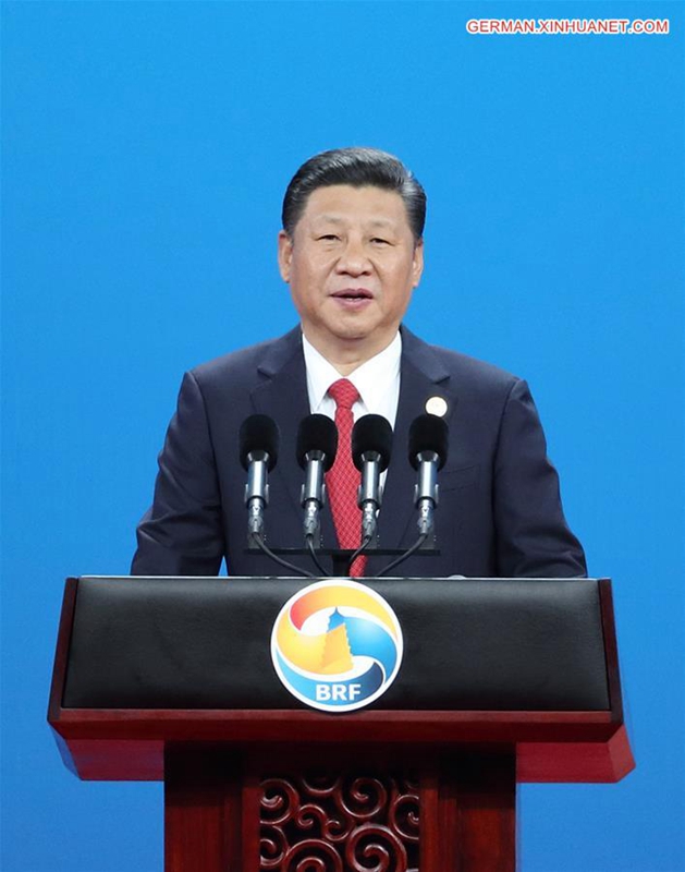 Xi Jinping hält programmatische Rede bei Eröffnungszeremonie des B&R-Forums
