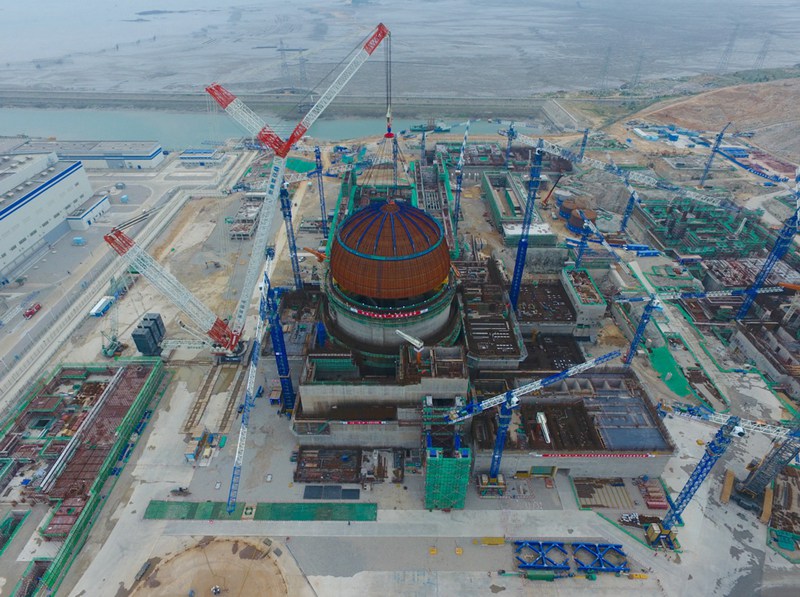 Sicherheitsbehälter des ersten „Hualong 1“-Reaktors erfolgreich installiert