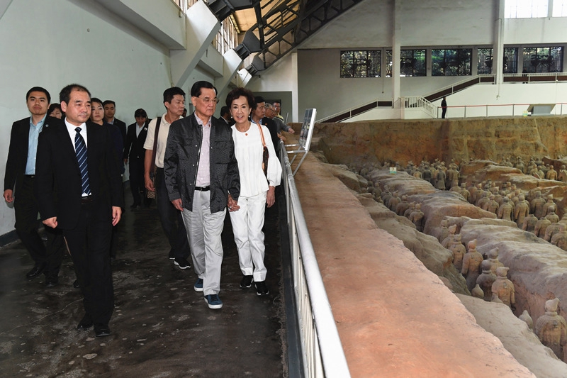 Lien Chan besucht erneut Museum vom Mausoleum des Qinshihuangs