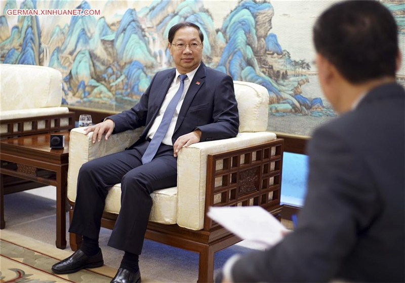 Chinesischer Botschafter in Deutschland nimmt Exklusivinterview mit Xinhua an