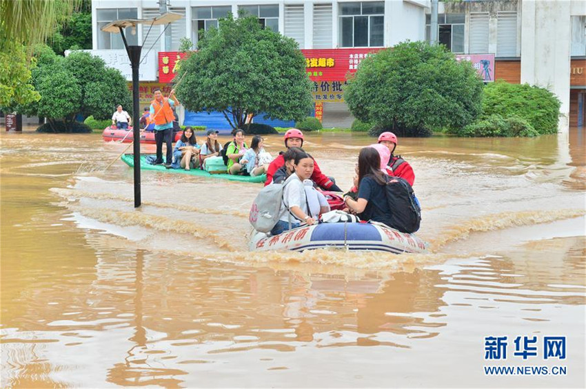 Über eine Million Menschen in Guangxi von Überschwemmungen betroffen