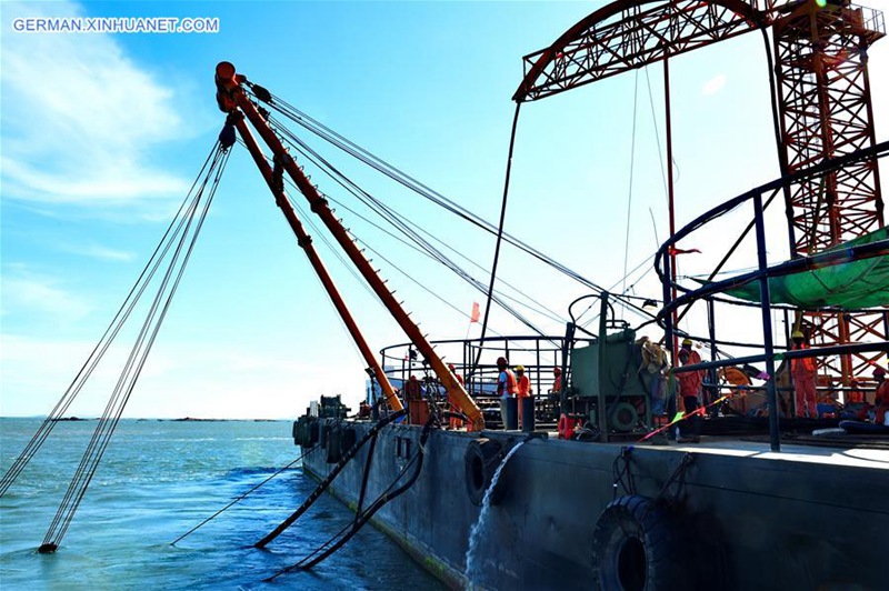 Unterwasser-Kabellinie zur Meizhou-Insel erfolgreich verlegt