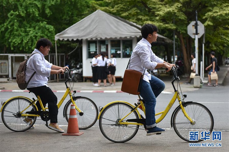 Chinas Leihfahrrad in Thailand