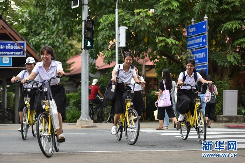 Chinas Leihfahrrad in Thailand