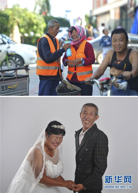 Hebei: Kostenloses Hochzeitsfoto für Müllarbeiter