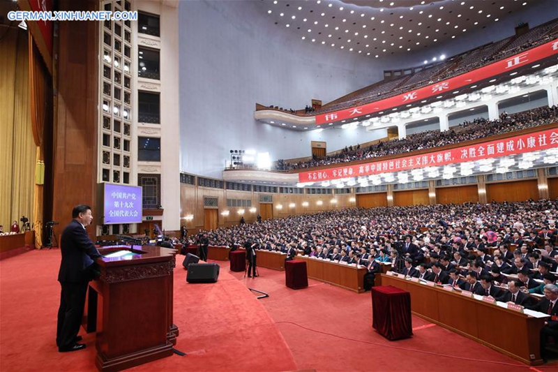 19. Parteitag der Kommunistischen Partei Chinas in Beijing eröffnet 