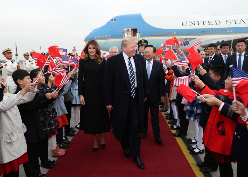 US-Präsident Trump besucht China