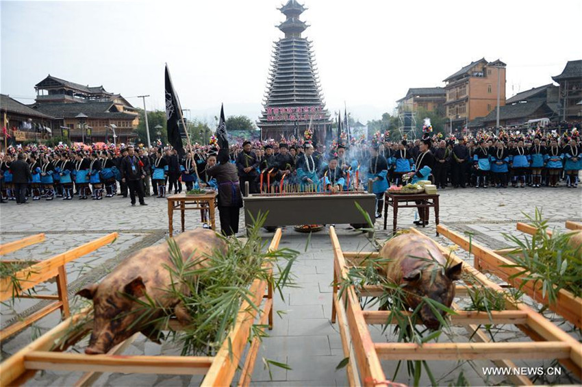 Guizhou: Dong-Volk feiert Sama-Fest