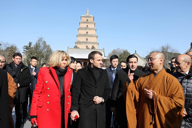 Der französische Präsident Macron in Xi'an