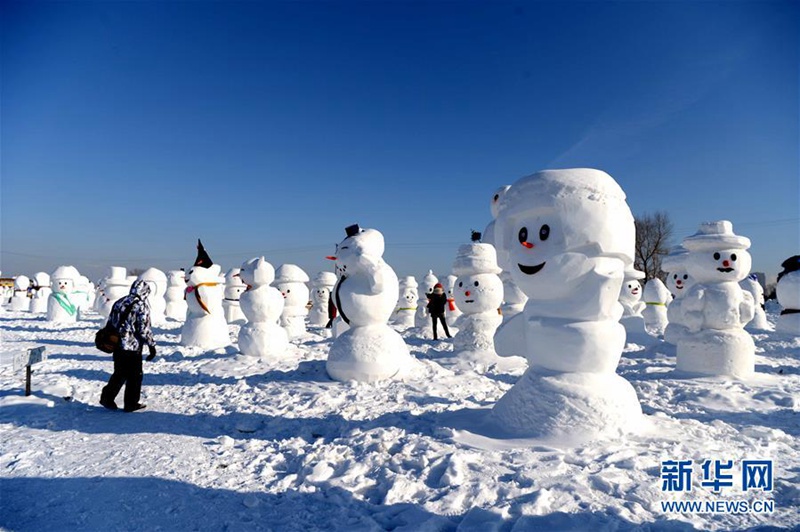 2018 Schneemänner in Harbin