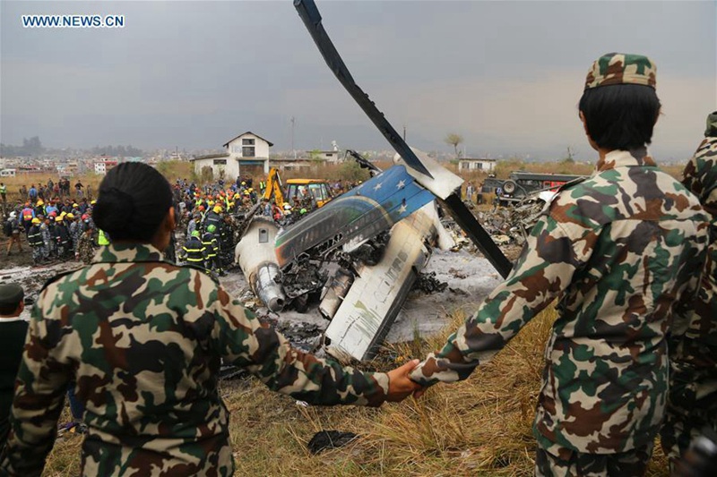Mindestens 49 Tote bei einem Flugzeugabsturz in Nepal