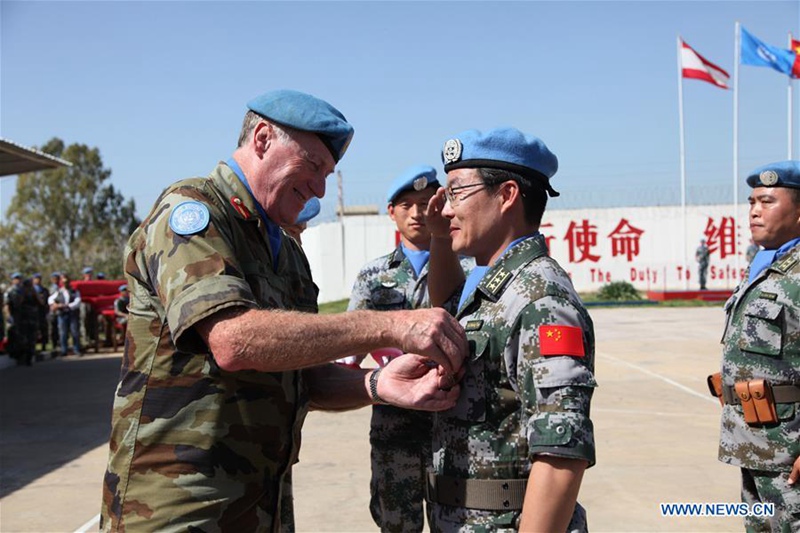 Chinesische Friedenstruppen innerhalb des Libanon wurden mit der UN-Friedensmedaille ausgezeichnet