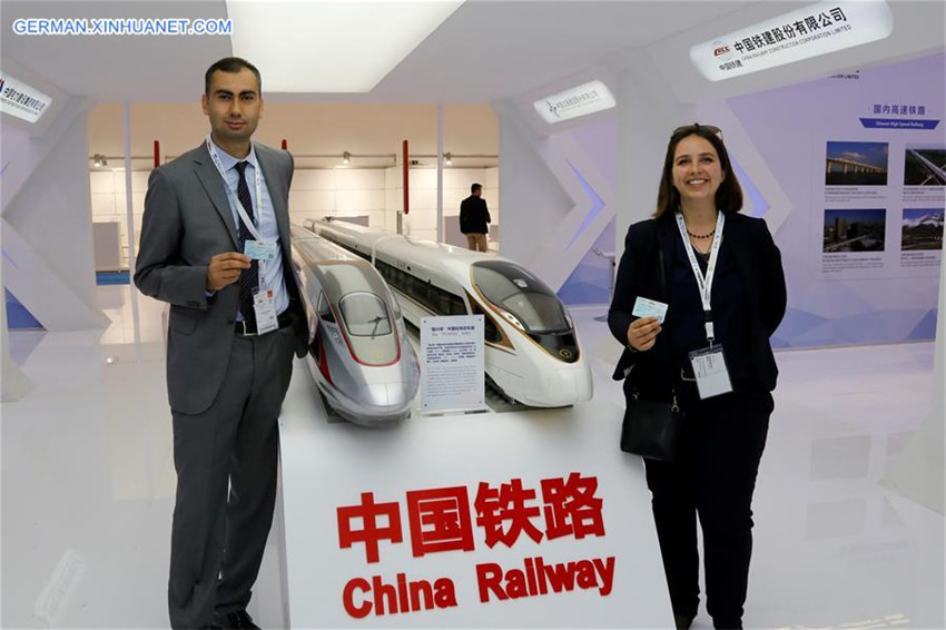 Ausstellung zu chinesischen Hochgeschwindigkeitszügen in Ankara abgehalten
