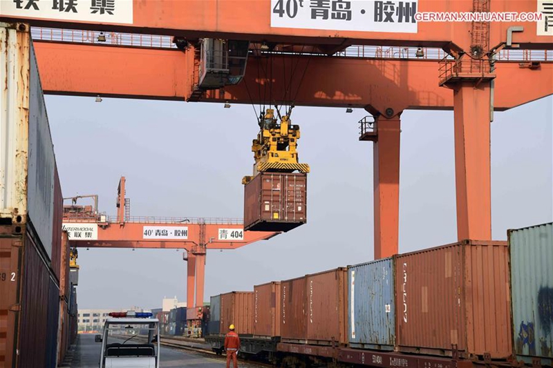 3039 Güterzüge von China nach Zentralasien fahren von Qingdao ab
