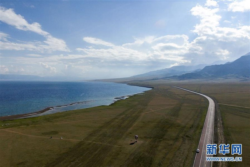 Straßenbau in Xinjiang