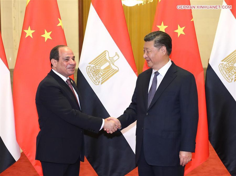Xi Jinping führt Gespräche mit Präsidenten von Ägypten