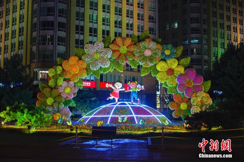 Beijing begrüßt afrikanische Gäste mit Blumen und Beleuchtungsanlagen