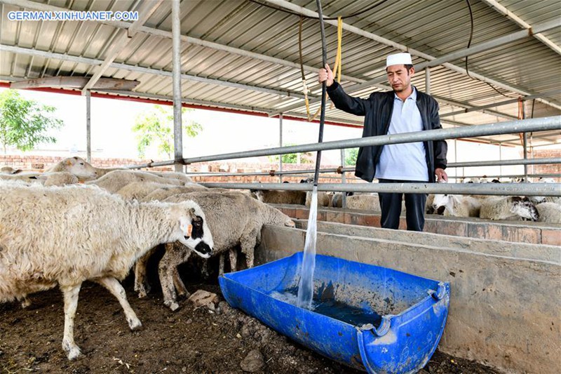 Wasserprojekte verbessern Wasserversorgung im Dorf Hejiakouzi in Ningxia