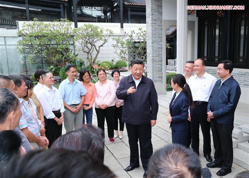 Xi Jinping inspiziert Guangzhou