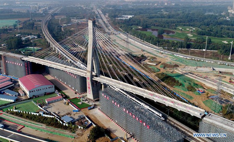 Drehkonstruktion an Xuzhou-Lanzhou-Eisenbahnbrücke abgeschlossen