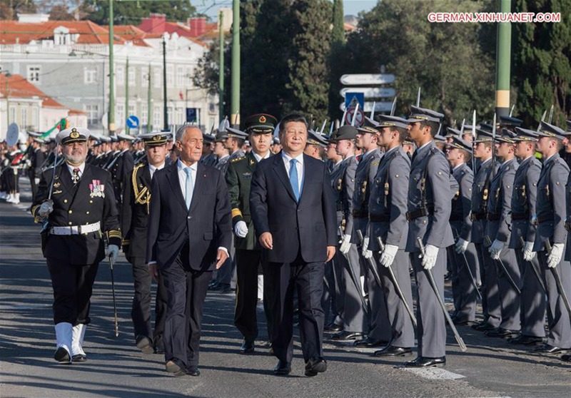 Xi Jinping führt Gespräche mit portugiesischem Präsidenten