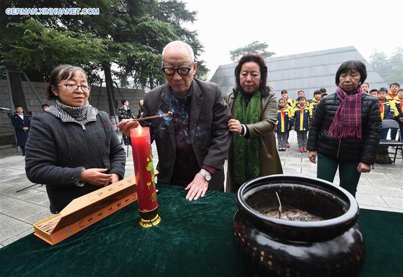 Gedenkveranstaltungen für Opfer des Nanjing-Massakers abgehalten