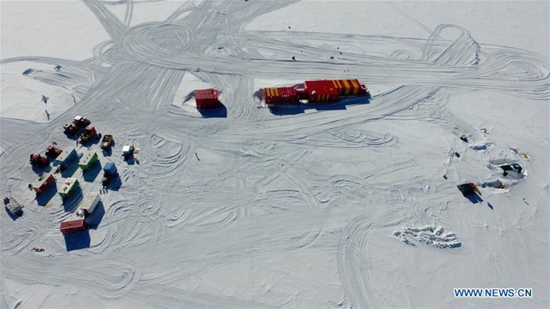 Chinas 35. Antarktis-Expeditionsteam arbeitet an der Forschungsstation Kulun