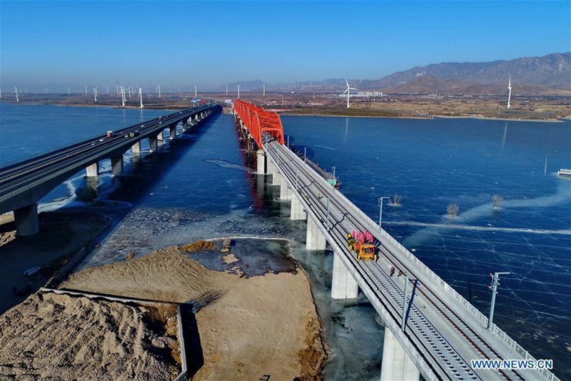 Gleisbauarbeiten der Hochgeschwindigkeitszugstrecke Beijing-Zhangjiakou teilweise abgeschlossen