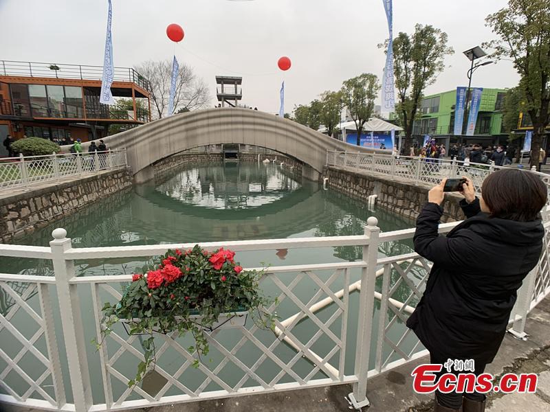 Weltgrößte 3D-gedruckte Brücke in Shanghai eröffnet