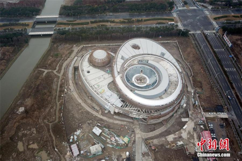 Das weltweit größte Planetarium in Shanghai nimmt Gestalt an
