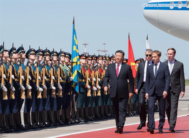 Xi zu Besuch in Russland eingetroffen