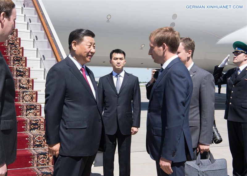 Xi zu Besuch in Russland eingetroffen