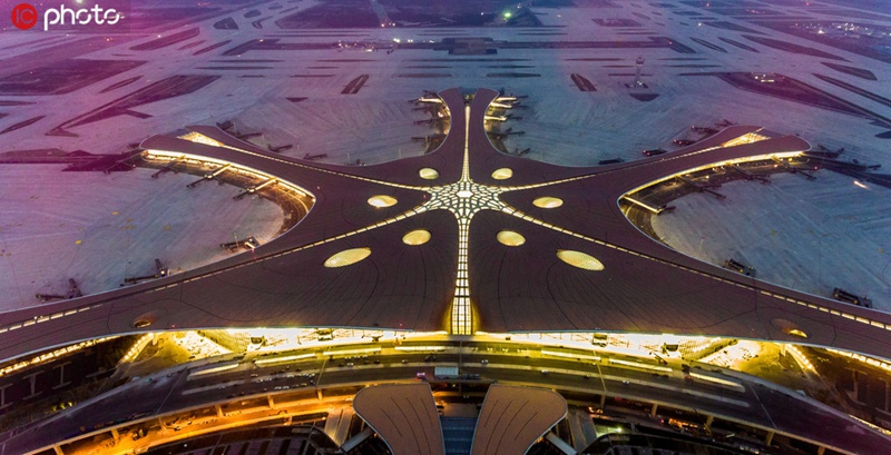 Beijing Daxing International Flughafen in Testphase