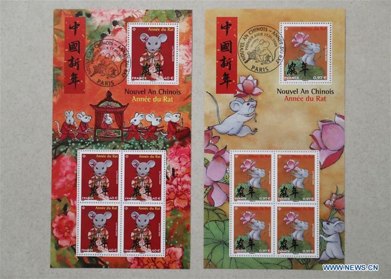 Frankreich ehrt das chinesische Neujahr mit Ratten-Briefmarken