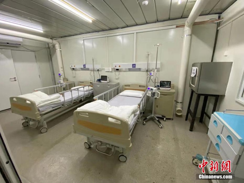 Huoshenshan-Krankenhaus in Wuhan nach nur 10 Tagen fertig und vom Militär übernommen