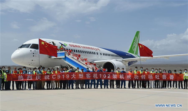 C919 führt Hochtemperatur-Testflüge in Xinjiang durch
