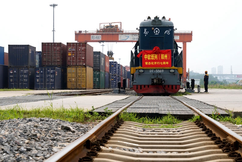 China-Europa-Güterzug aus Zhengzhou feiert 7-jähriges Jubiläum