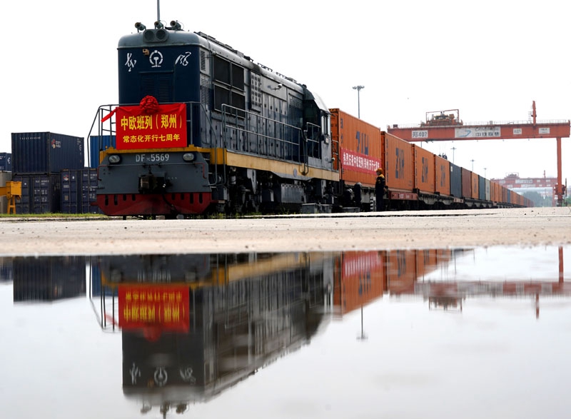 China-Europa-Güterzug aus Zhengzhou feiert 7-jähriges Jubiläum