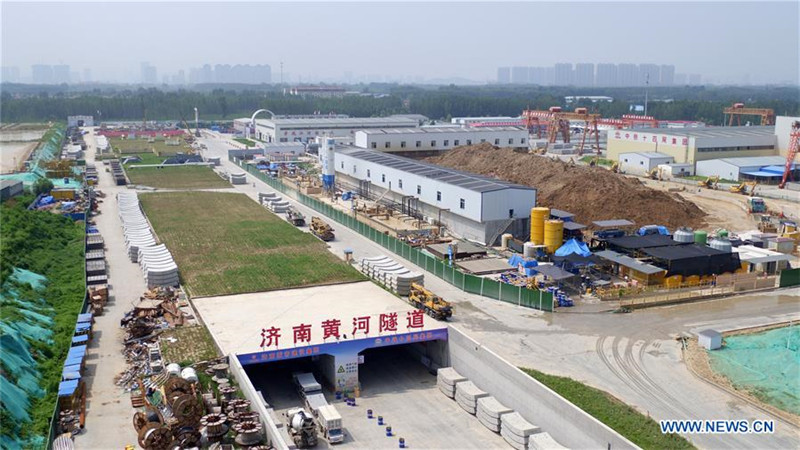Bauarbeiten von Chinas erstem Tunnel unter dem Gelben Fluss sind in vollem Gange