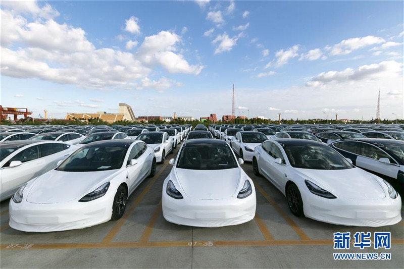 In China hergestelltes Tesla Model 3 nach Europa exportiert