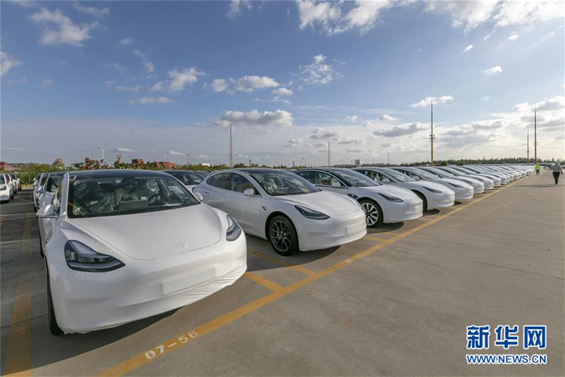 In China hergestelltes Tesla Model 3 nach Europa exportiert