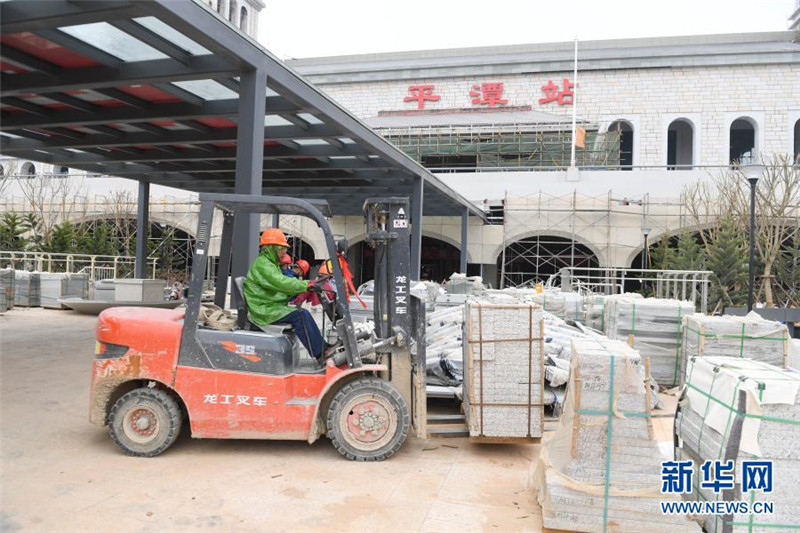 Der Verkehrsknotenpunkt in Pingtan soll bald in Betrieb genommen werden