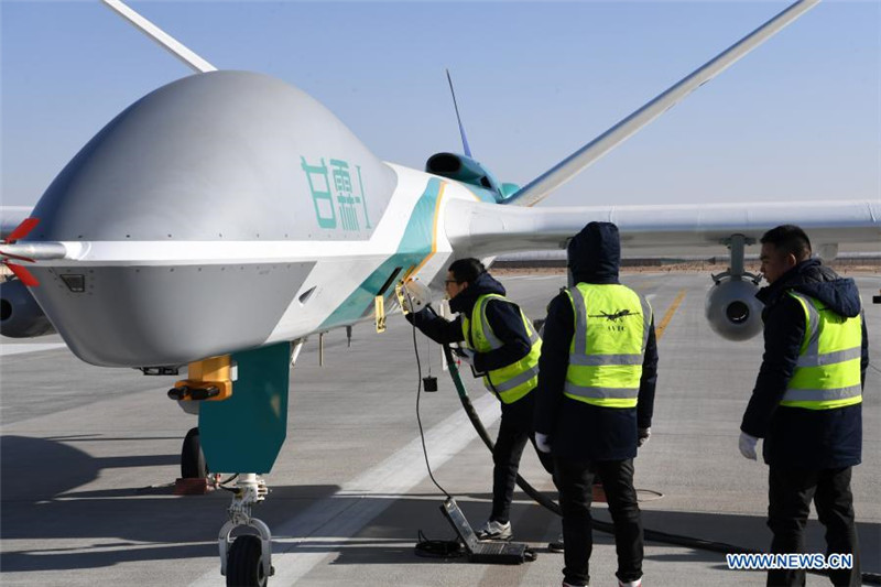 China setzt große Drohnen für den ökologischen Schutz ein