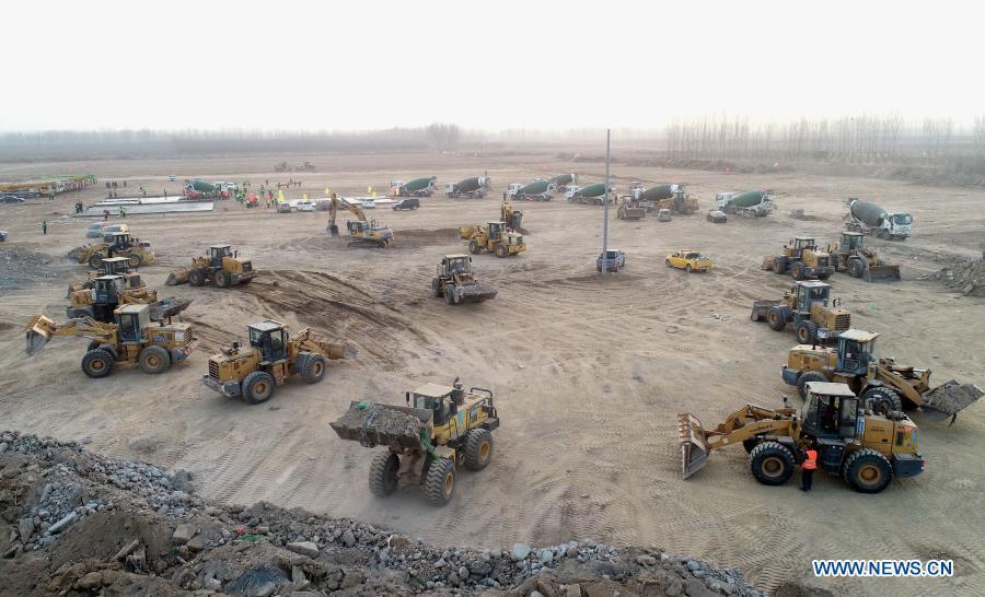 Shijiazhuang baut 3.000 provisorische Isolationshäuser innerhalb von drei Tagen