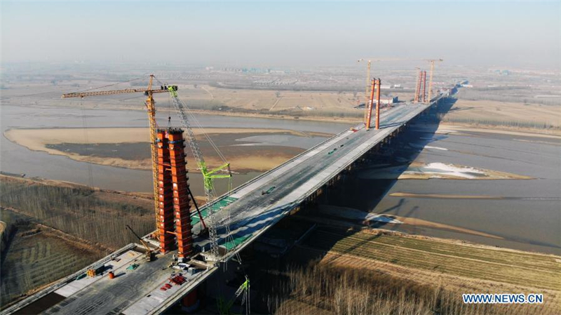 China baut selbstverankerte Hängebrücke mit weltweit größter Spannweite