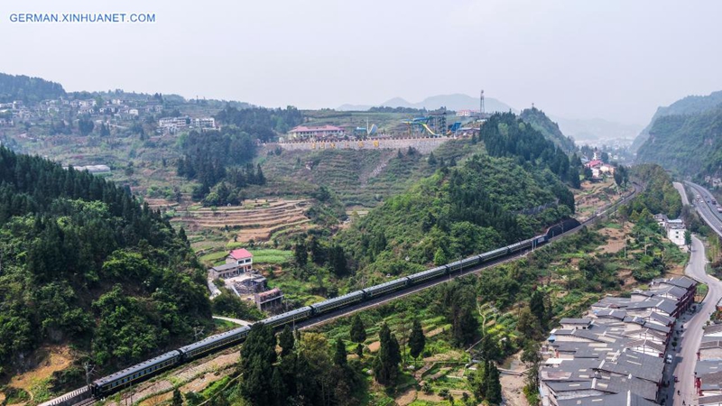 Die langsamen Züge zwischen Sichuan und Guizhou