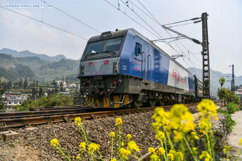 Die langsamen Züge zwischen Sichuan und Guizhou