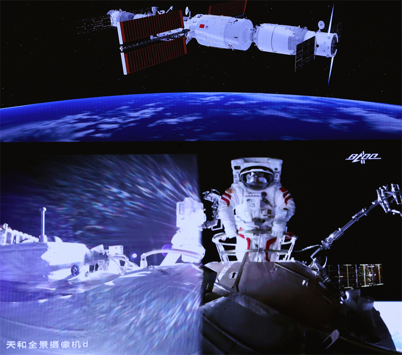 „Shenzhou-12“-Taikonauten führen ersten Außenbordeinsatz durch
