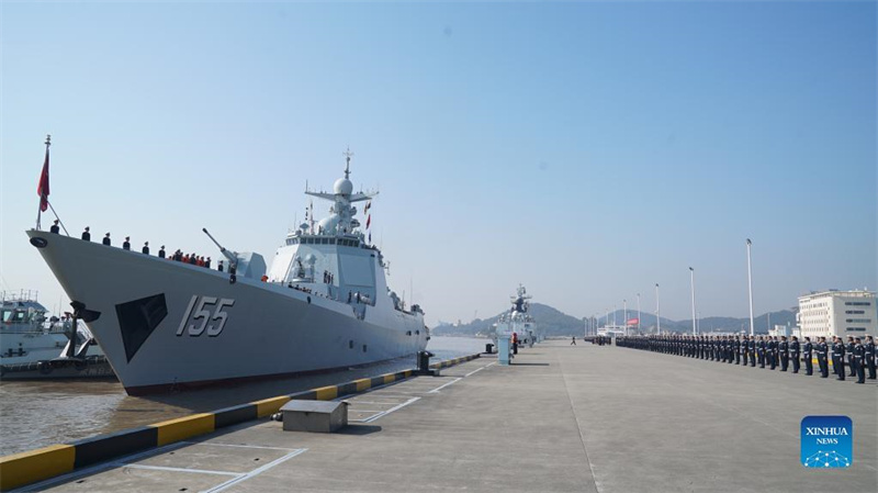 Chinesische Marineflotte kehrt von Eskortmissionen im Golf von Aden zurück